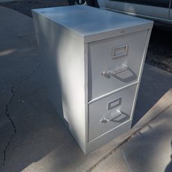 Two-Drawer Metal Filing Cabinet