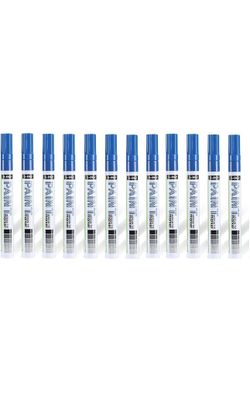 GXIN Medium Tip Paint Pens Paint Markers - 12-count, Blue