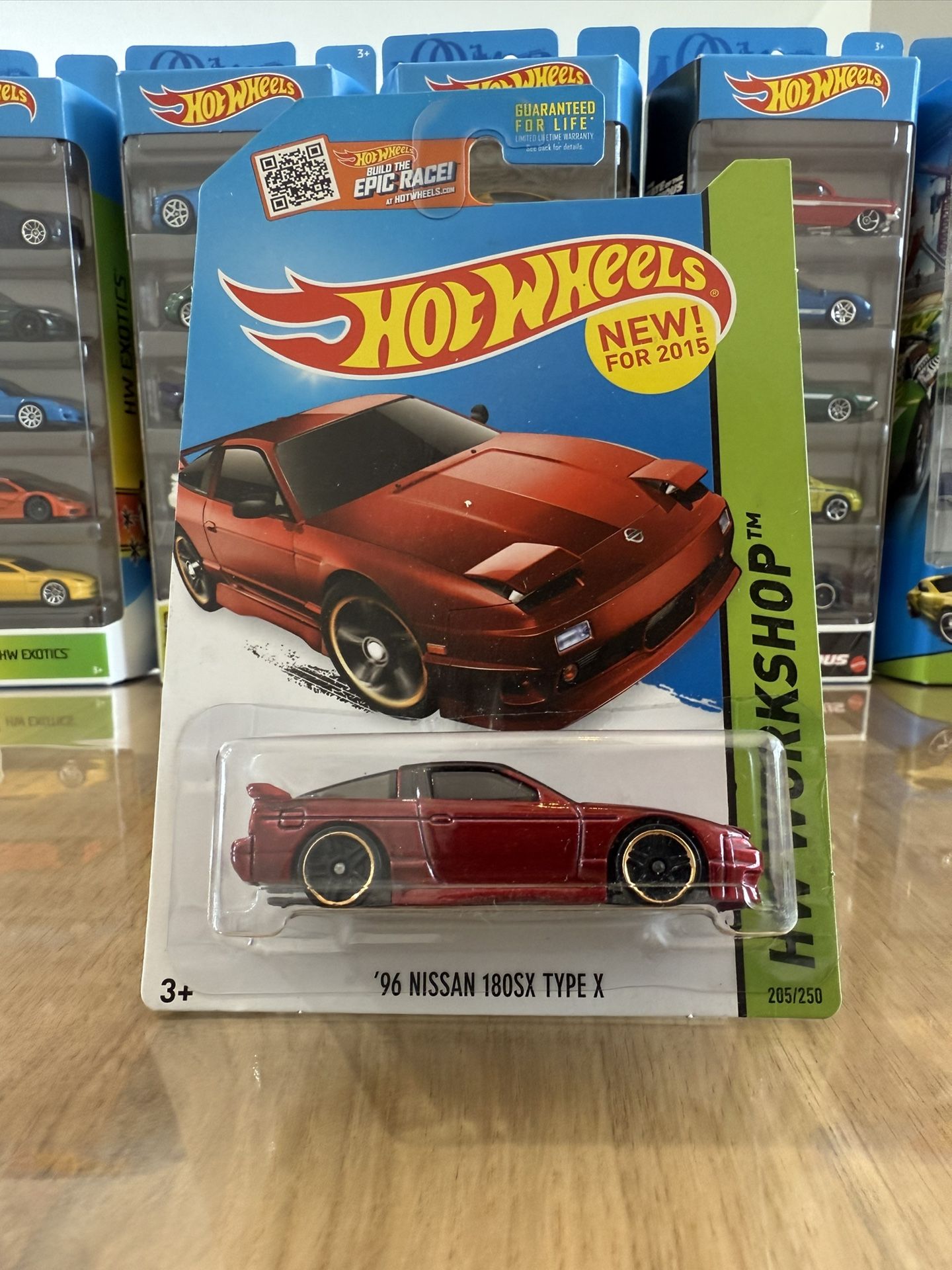 π―π΅ HOT WHEELS 2013 - Maroon 1996 β96 Nissan 180SX Type X - Drift Race Car - HW Workshop 205/250 π―π΅