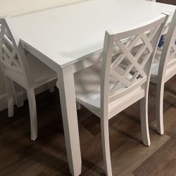 Linon Kolt Rectangular Dining Table and 4 Chairs