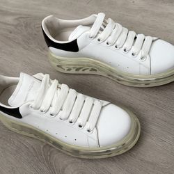 Alexander McQueen - Oversized Gel Sole Leather Platform Sneakers