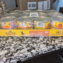 WELLNESS Chicken Pate Cat Food. 54 Cans -5.5 ounce size