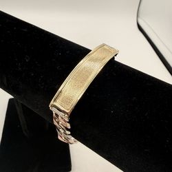 10k ID Curb bracelet 8 inches 23 grams