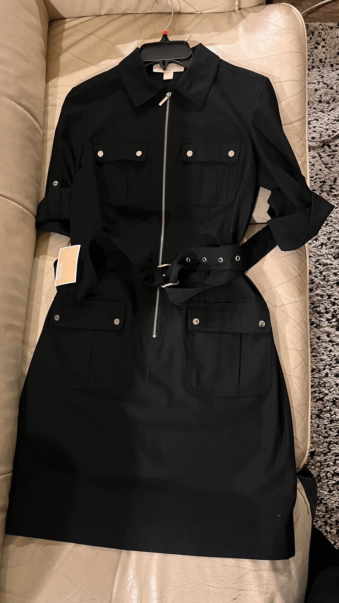 Michael Kors Jumpsuit Black With Belt Medium
