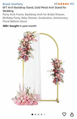 Metal arch for decoration