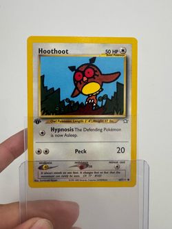 Hoothoot 60/111 Neo Genesis 1st Edition 2000 Vintage Pokemon Card English WOTC