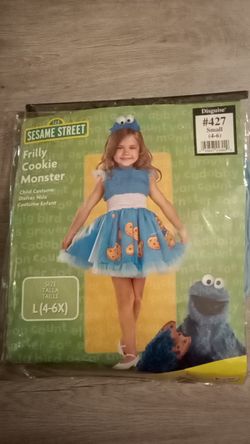 Frilly cookie monster Halloween costume