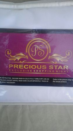 Precious Star 3 pc Duvet Cover Set King size White in color