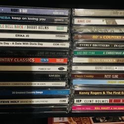 Music CDs. Classic Country Music CDs. Not Played  Open Case .$2 Each  