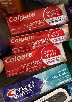 3 New Colgate Optic white Advanced Toothpaste sealed $18 for All or $7 Each