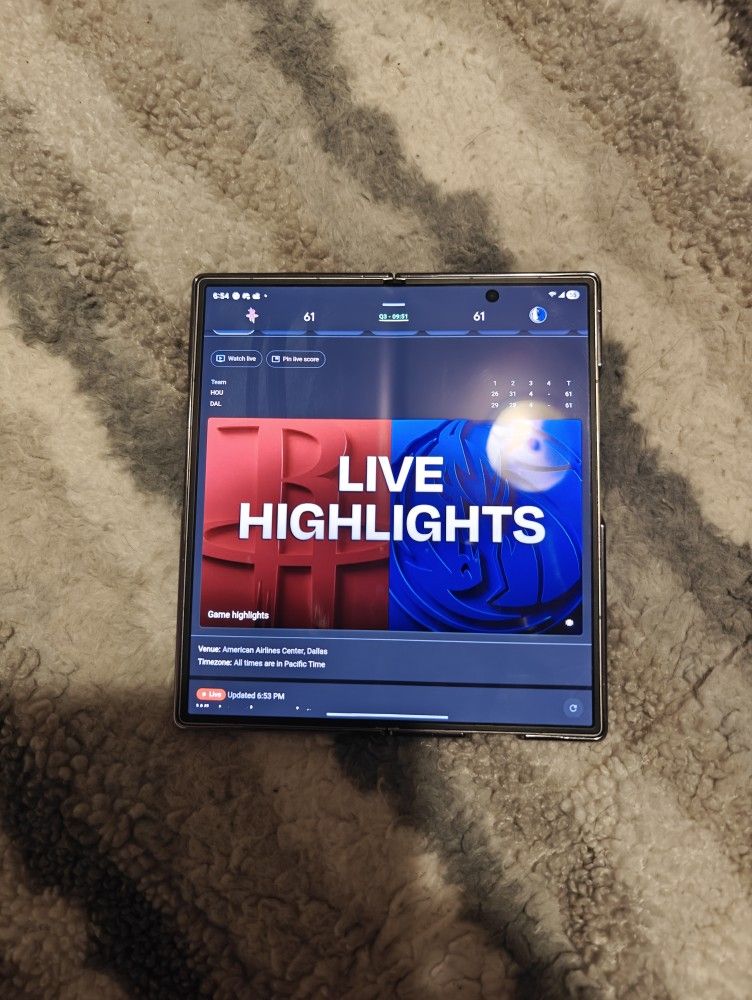 Open Box Like New Samsung Galaxy Z Fold 7 Silver 512gb Unlocked