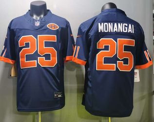 Chicago Bears #25 Kyle Monangai Navy Rivalries Vapor F.U.S.E. Limited Stitched Football Jersey