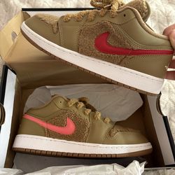 Jordan 1 Low Utility Teddy bear