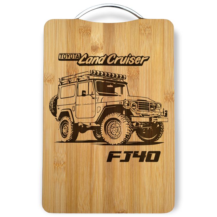 Toyota LandCruiser Cutting Board Laser engraved