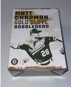Athletics Matt Chapman Bobblehead Gold Glove 7-Up Oakland A's 2019 Brand New IN Original Box Oakland Coliseum 