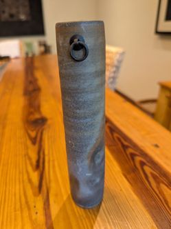 Japanese Bizen Ware Pottery Hanging Flower Vase
