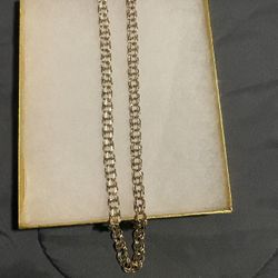 Cadena De Oro Sólida 10kt