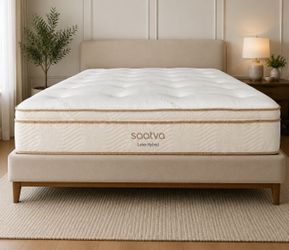 Queen size Saatva Eurotop mattress$499. Financing available no credit needed