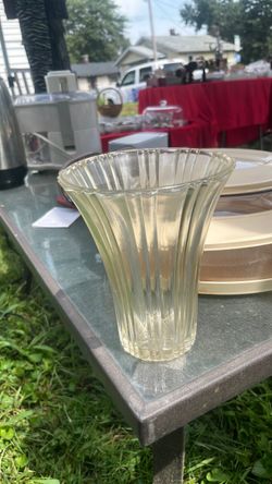 vintage Anchor Hocking Old Cafe clear ribbed