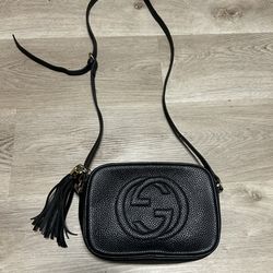 Soho Disco Black Pebbled Leather