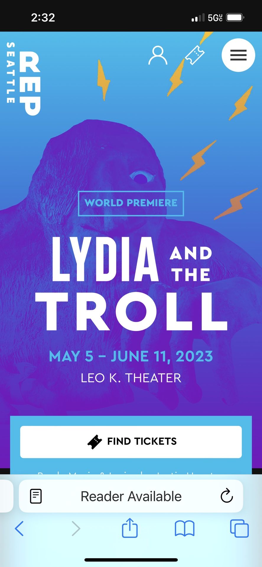 2 Tickets To ‘Lydia And The Troll’