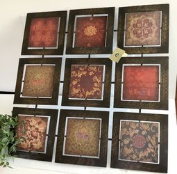 Decoration Metal Wall Art Frame by Square Nest – 29” x 29” ( Read The Description )
