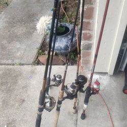 💕💕  5. Cañas De Pescar 💜 Por $100 🌈Todas En Buenas Condiciones 😃😃