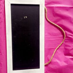 White Chalk Board Sign