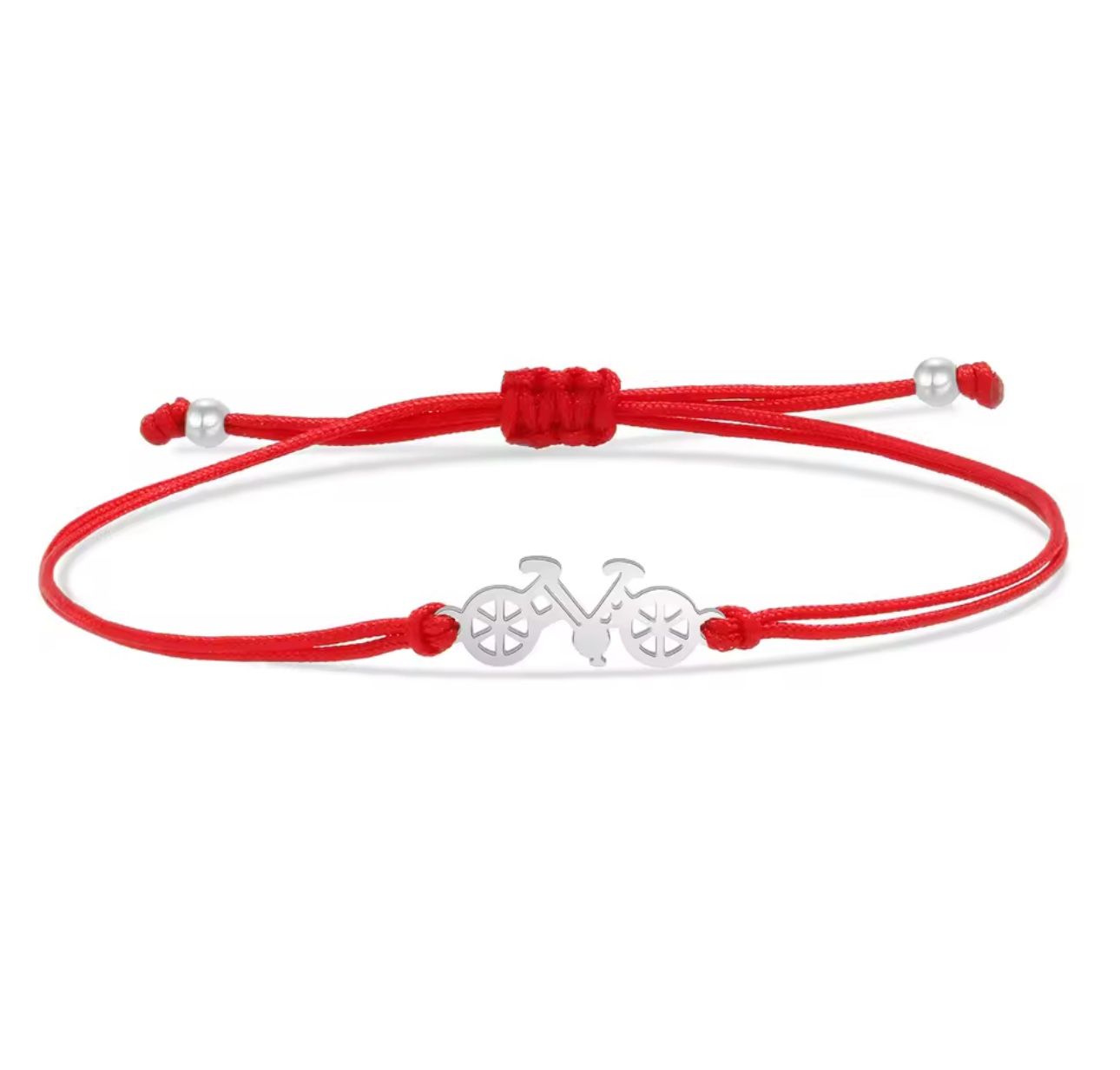 Red String Bicycle Bracelet  