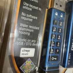 iStorage datAshur PRO 256-bit 64 GB USB secure encrypted drive 3.2 Gen 1