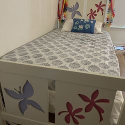 Butterfly Twin Bed Frame For Girls