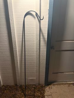 Tall Metal Shepherd's Hook Garden Stake
