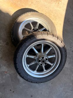 Motorcycle Wheels with Tires – Set of tires