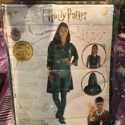 Harry Potter Slytherin Quidditch Adult Costume Size Small 2-4 -NEW