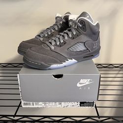Air Jordan retro 5 “wolf grey” 7Y