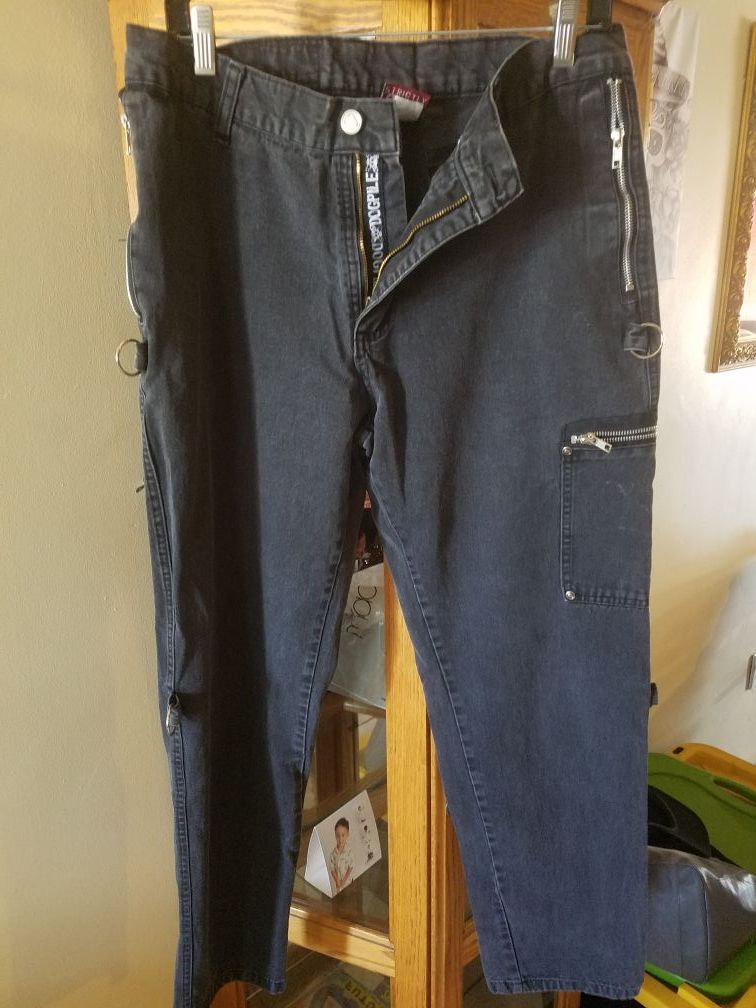 DOGPILE CHAOSOOO size 36 pants Punk bondage Psychobilly