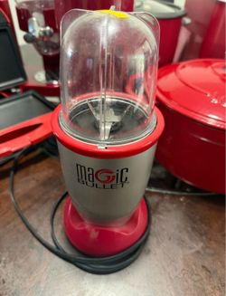 Silver and Red Magic Bullet Personal Blender (MBR-1101)