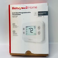 Honeywell Home X1N Non-Programmable Thermostat, Single-Stage, 1 Heat/1 Cool