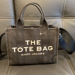 Marc Jacobs Canvas Small Tote Bag (faded black)