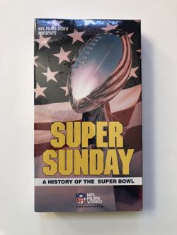 Super Sunday A History of the Super Bowl NFL Films Video VHS Tape 1987 Football NIB New Sealed