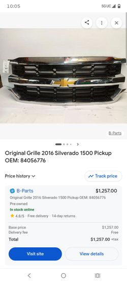 Parrilla para troca  Chevy 2016