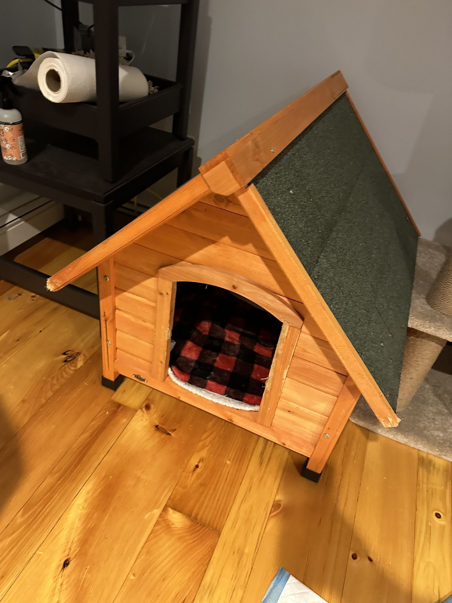 DOG  HOUSE Real Glazed Pine Wood Cottage Style DogHouse | Small & Medium Houses Available for Outdoor or Indoor Use