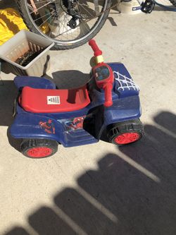 Kids spider man 4 wheeler