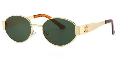 Celine Sunglasses Gold Logo Triomphe UV Protection 