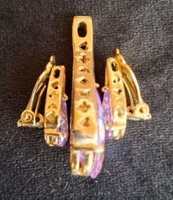 Gold plated Pendant and Earrings clips