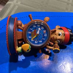 Jake Neverland pirate statue clock $15