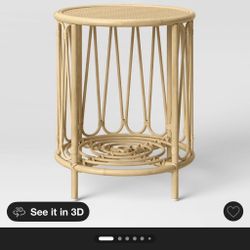 Rattan Bedside Table