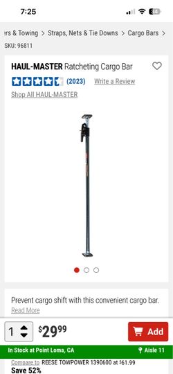 Ratcheting Cargo Bar