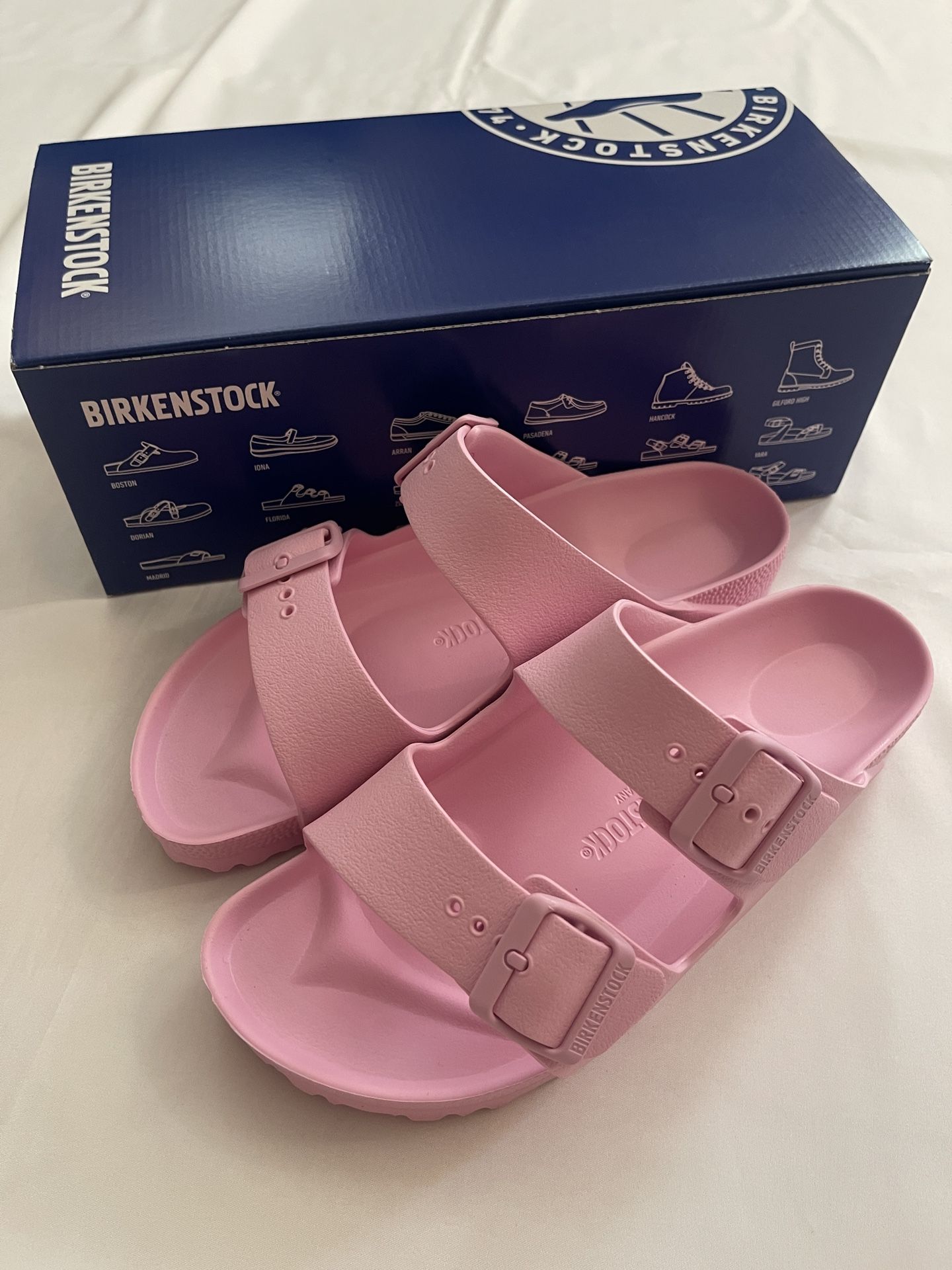 New Birkenstock Women Arizona Eva Sandals Flip Flop Slip On Slide Pink 39 8 8.5