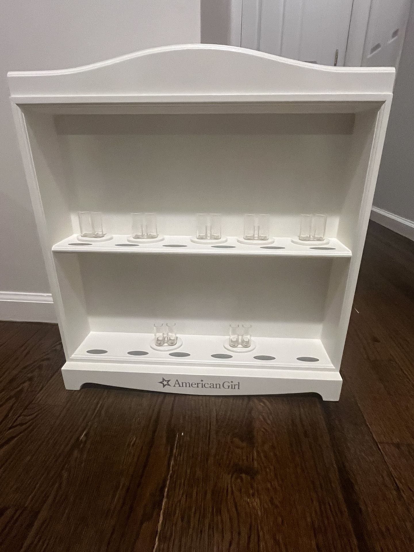 American Girl Mini Doll Display With 7 Stands